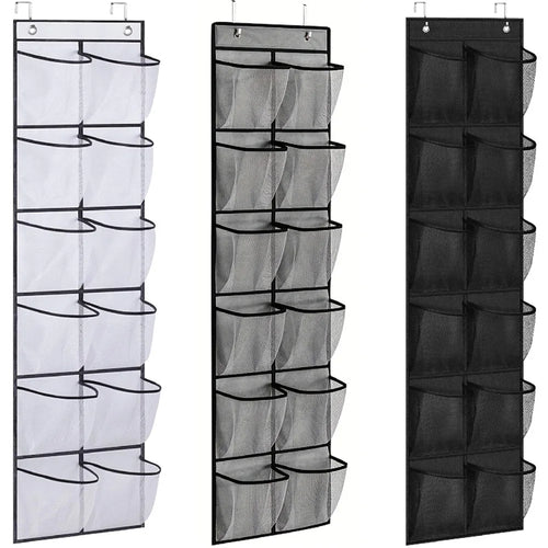 12-Pocket Over-the-Door Shoe Organizer
