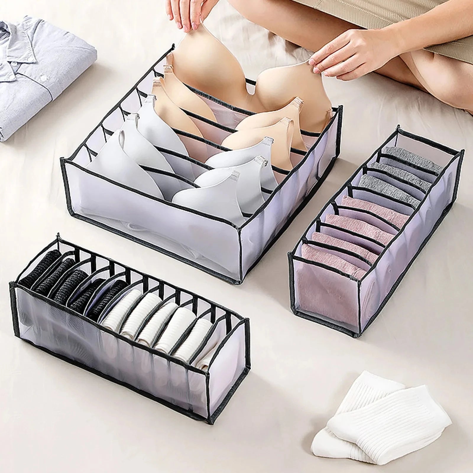 Foldable Compartment Jeans & Clothing Organizer