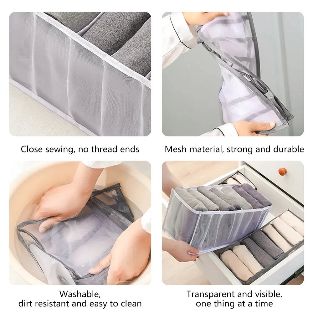 Foldable Compartment Jeans & Clothing Organizer
