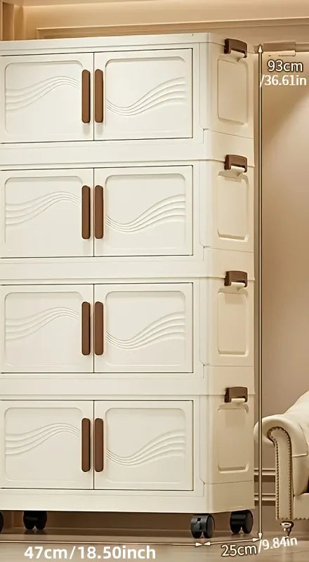 Cream storage tower with four tiers